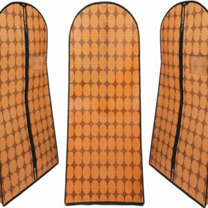 62 Inch Long ABLE Print nonwoven KNH Taiwan Wedding & Lehenga Dress Cover Garment Bag with 14 Inch Gusset, Dust Protector, for Extra Wide Dress, Breathable, (Size  62x24 Inch)